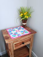 Disappearing 9 patch table topper