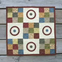 Modern 9 patch with circle applique