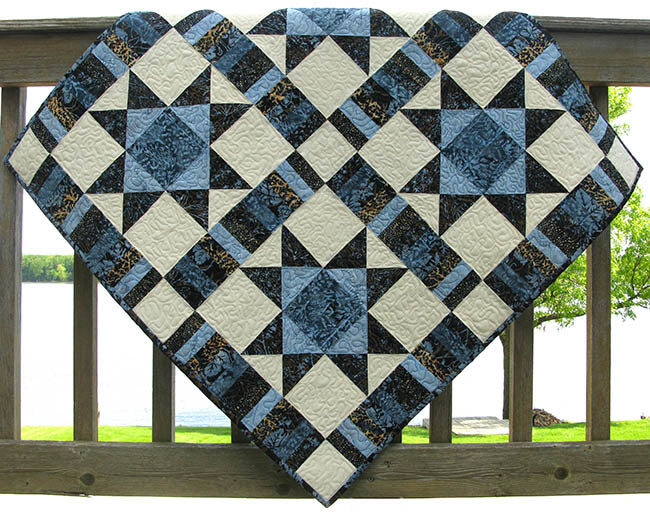 Ohio Star River Espresso Quilt