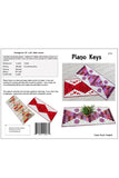 Piano Keys is a beautiful quilted tablerunner cover and yardage of pattern