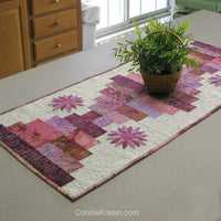 Piano Keys is a beautiful quilted tablerunner pattern with applique