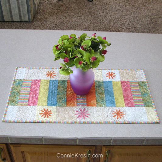 Sherbet Stripes table runner pattern