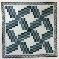 Swirly quilt pattern can be made in just one day! It uses 5 coordinating fabrics and a neutral.