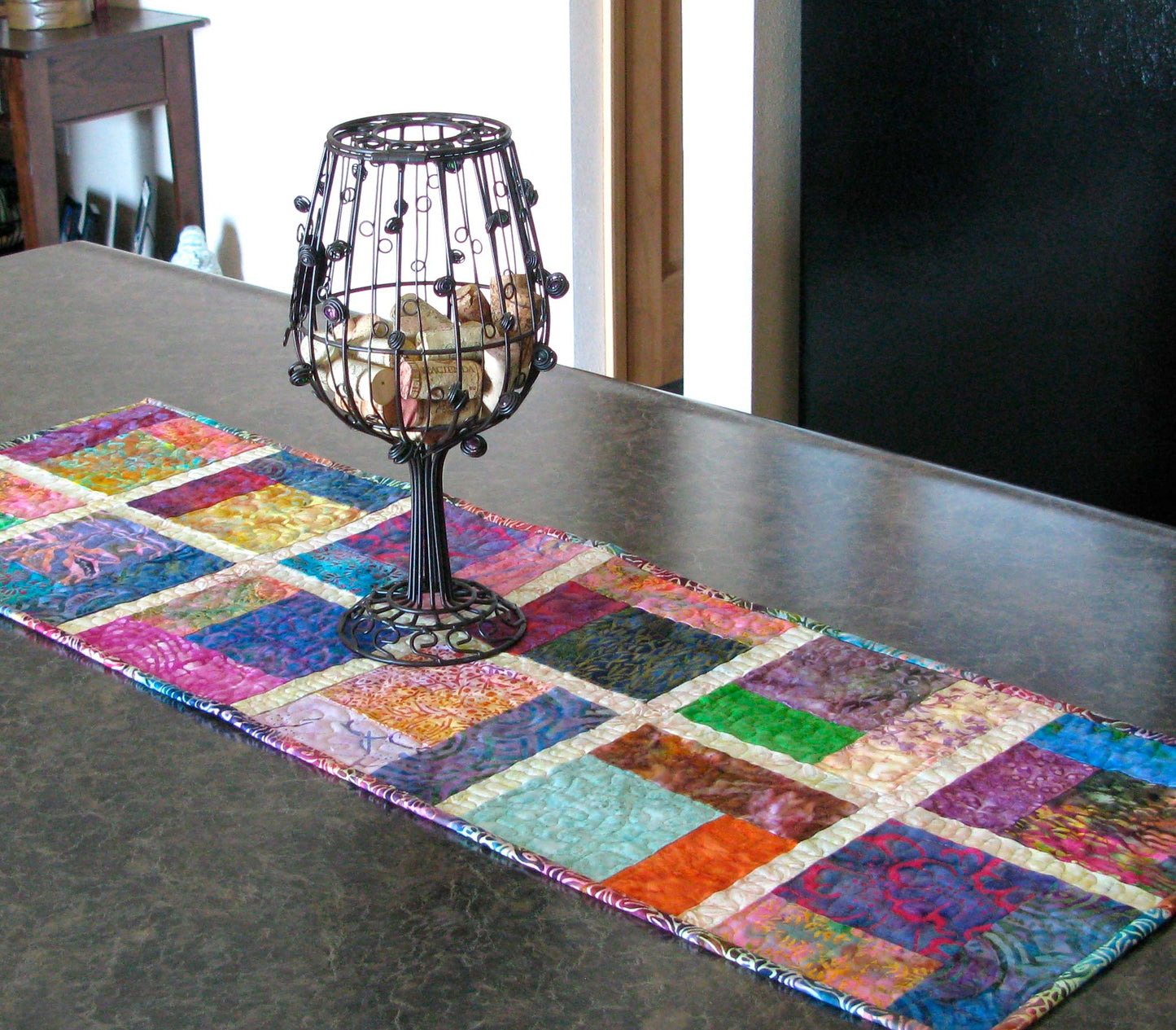 Batik Scrappy Table runner pattern