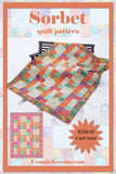 Sorbet quilt pattern makes 4 different sizes of quilts and is fast and easy to make. Beginner pattern