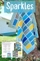 Sparkles quilt pattern fast and easy to make in several sizes