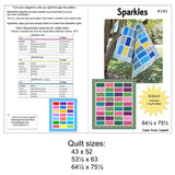 Sparkles quilt pattern in several sizes