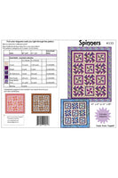 Spinners quilt pattern cover and yardage