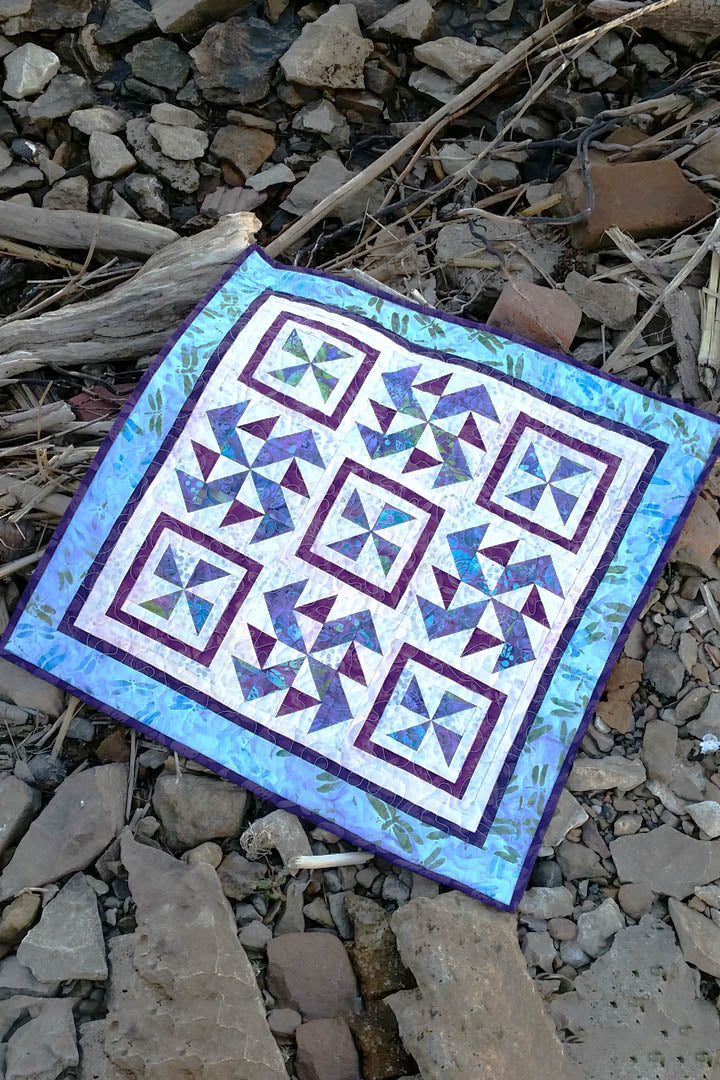 Spinners quilt pattern is fast and easy to make