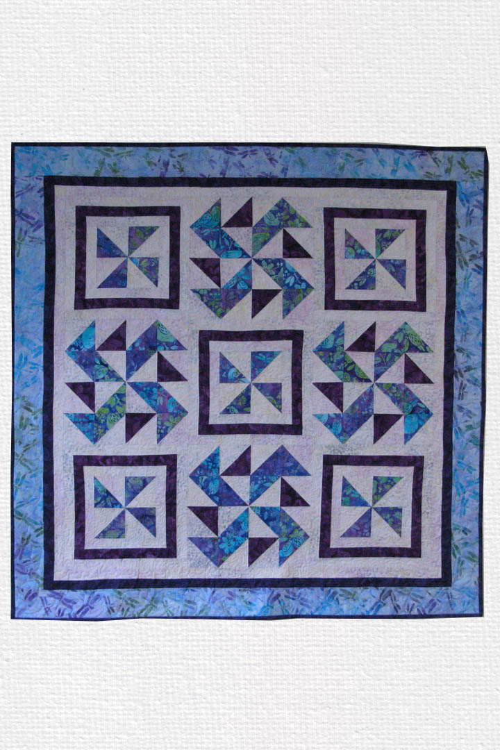 Spinners quilt pattern is fast and easy to make