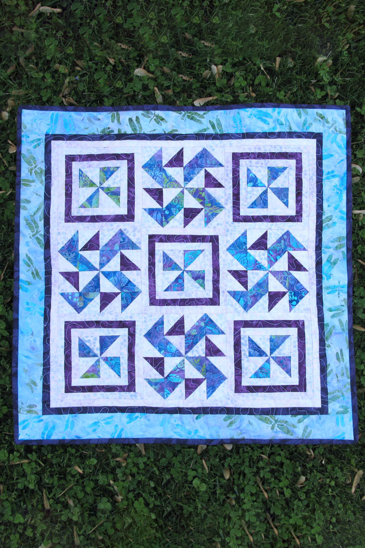 Spinners quilt pattern is fast and easy to make