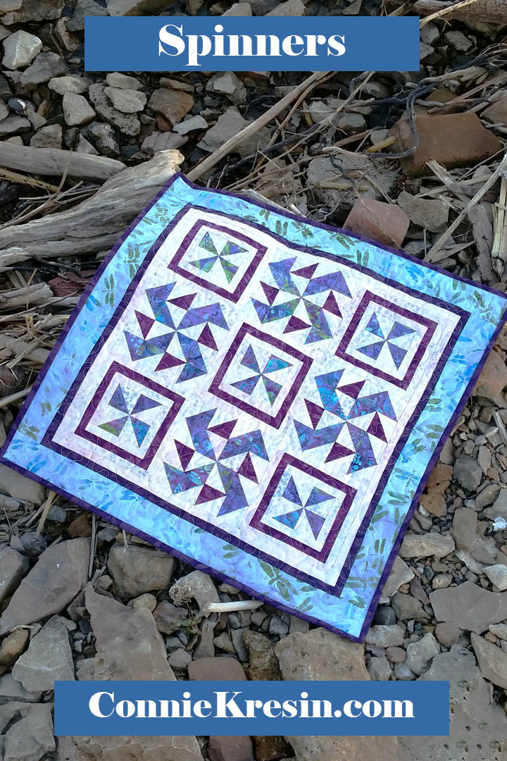 Spinners quilt pattern is fast and easy to make