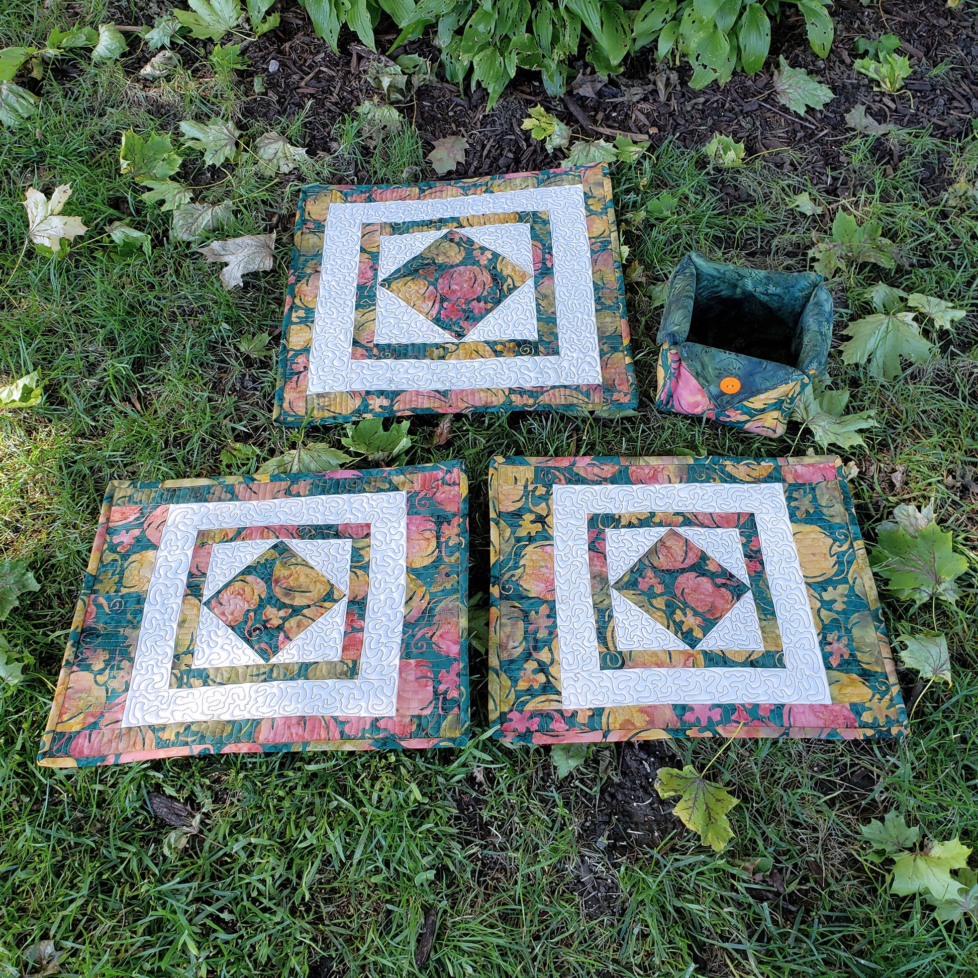 Square in a Square Placemats and Table Topper