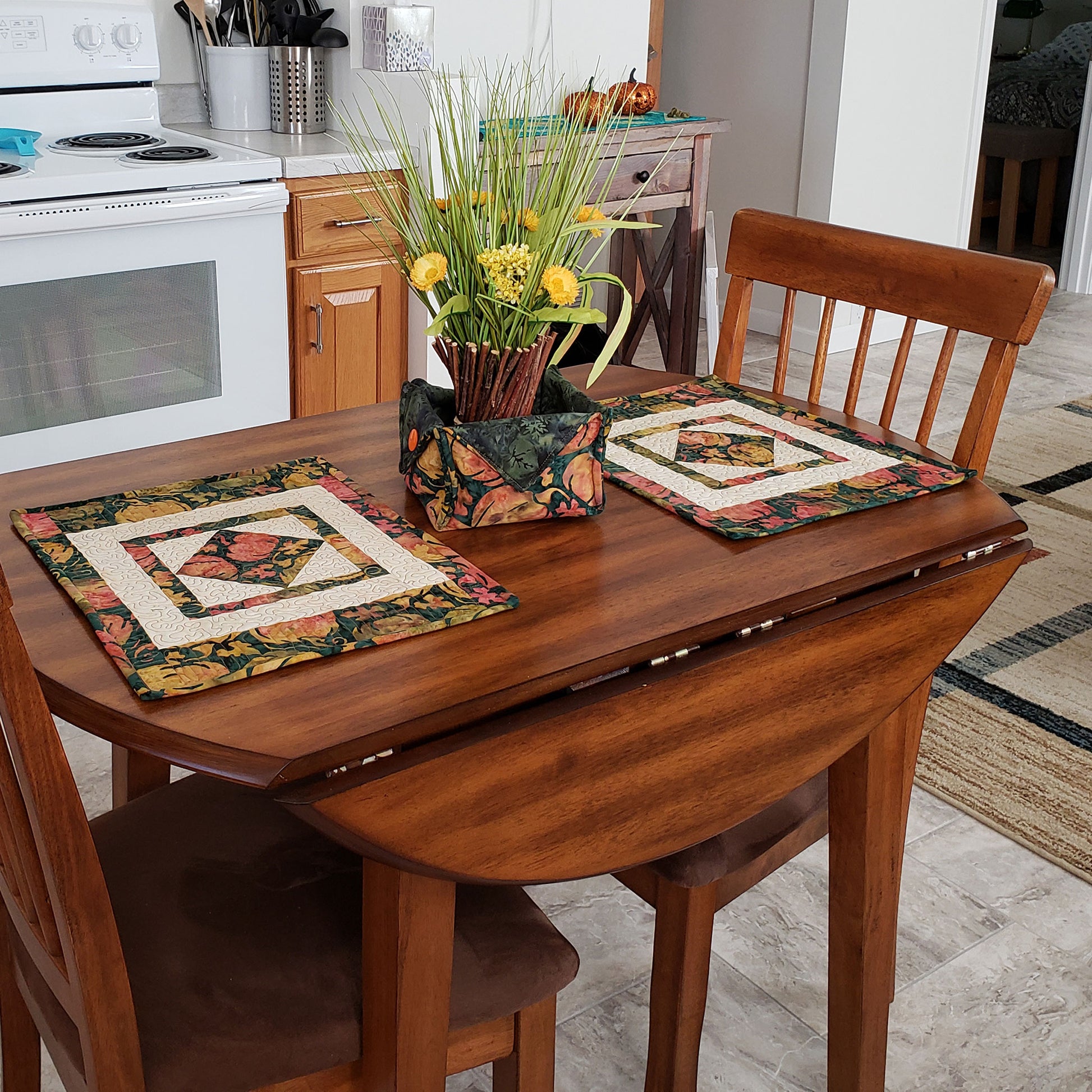 Square in a Square Placemats and Table Topper