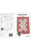 Summer flowers applique quilt with 8 full size flowers