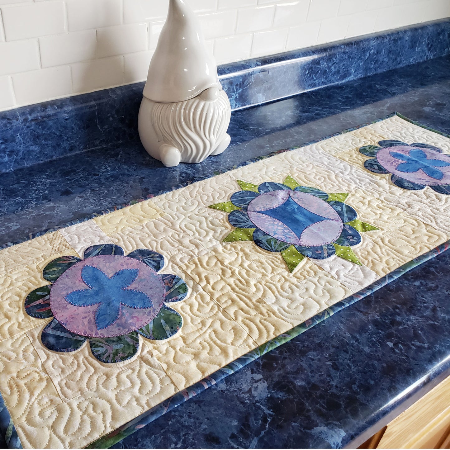 Folk Art Floral Table Runner